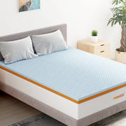 4 Inch Cool Gel Memory & Copper Foam Mattress Topper, King Size Bed Topper - CertiPUR-US Certified