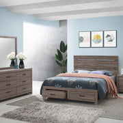 Sherwood Barrel Oak 4-piece Queen Bedroom Set