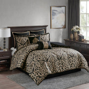 8PCS Cal King Jacquard Comforter Set