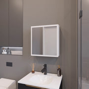 Morenci Medicine Cabinet With Included Mirror And 1 Door, White