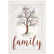 'Family Tree' by Marla Rae, Ready to Hang Framed print, White Frame