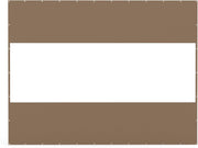 Heavy Duty Outdoor Clear Panel Curtain, 18 oz Waterproof PVC Polyester Curtain, Weather Resistant & Tearproof for Patios, Gazebos, Pergolas, Privacy Screen (10'H x 13'W, Brown)