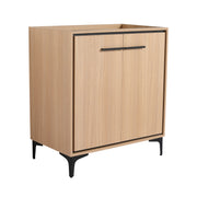 Oak Finish Bathroom Vanity Base with Storage Cabinet, Engineering Wood, 30 Inch