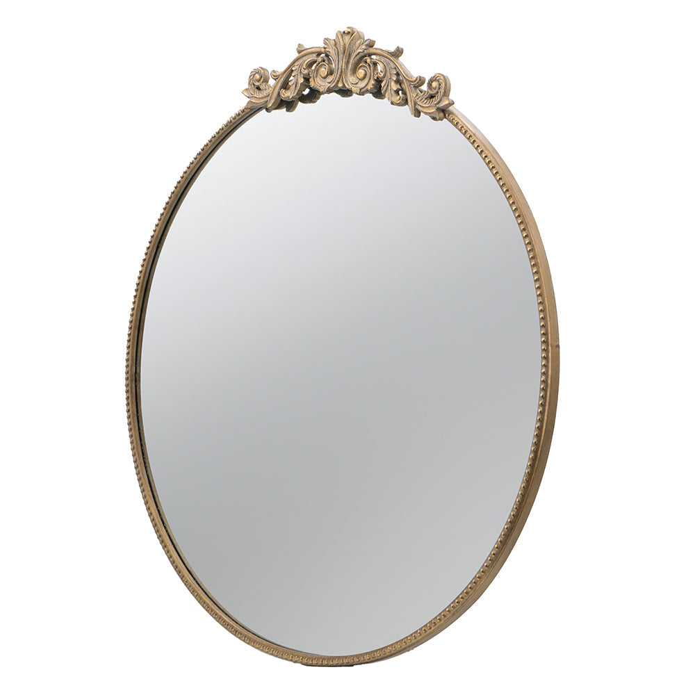 36' x 39' Round Gold Mirror, Wall Mounted Mirror with Metal Frame for Bathroom Living Room