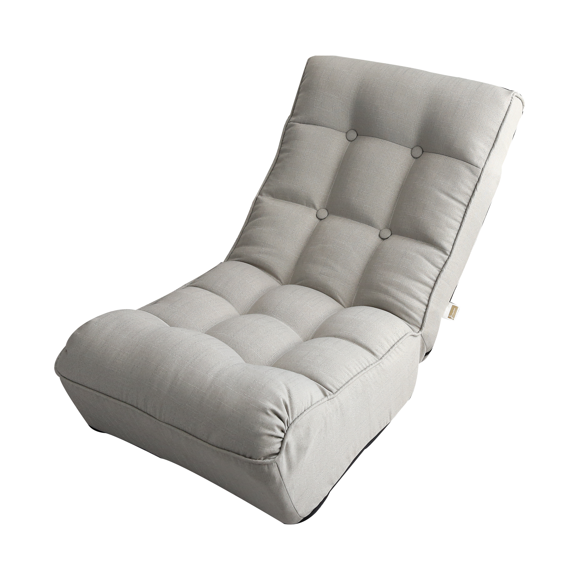Adjustable Gray Metal Reclining Chair for Living Room and Balcony