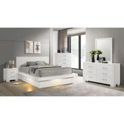 Tokyo Snow White 5-piece Queen Bedroom Set