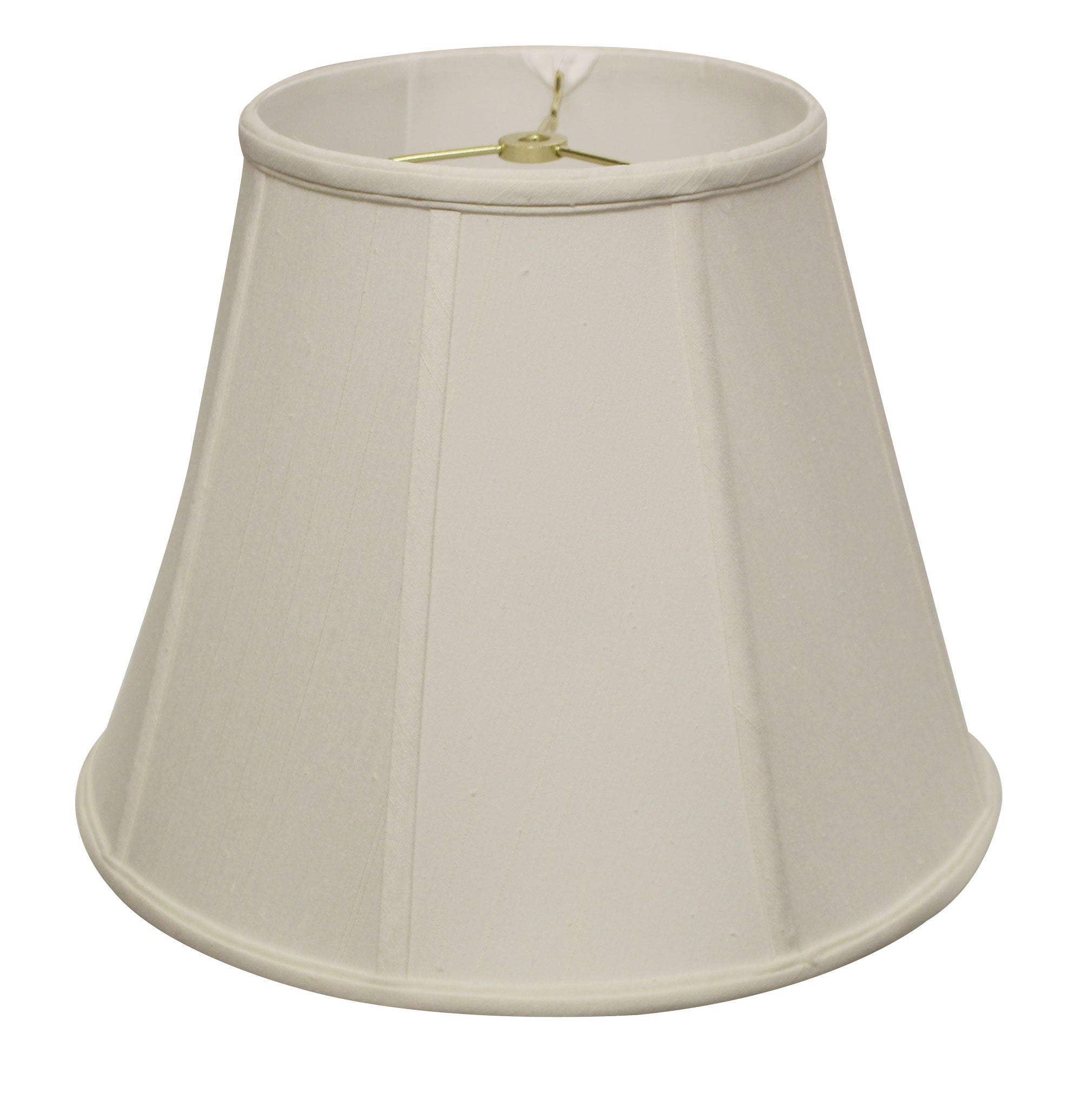 Deep Empire Softback Lampshade with Washer Fitter, White Natural Fabric Lampshade for Table Lamps, 9' Top x 18' Bottom x 13' Height