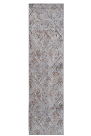 PAYAS Collection 2X8 Beige / Geometric Runner Rug