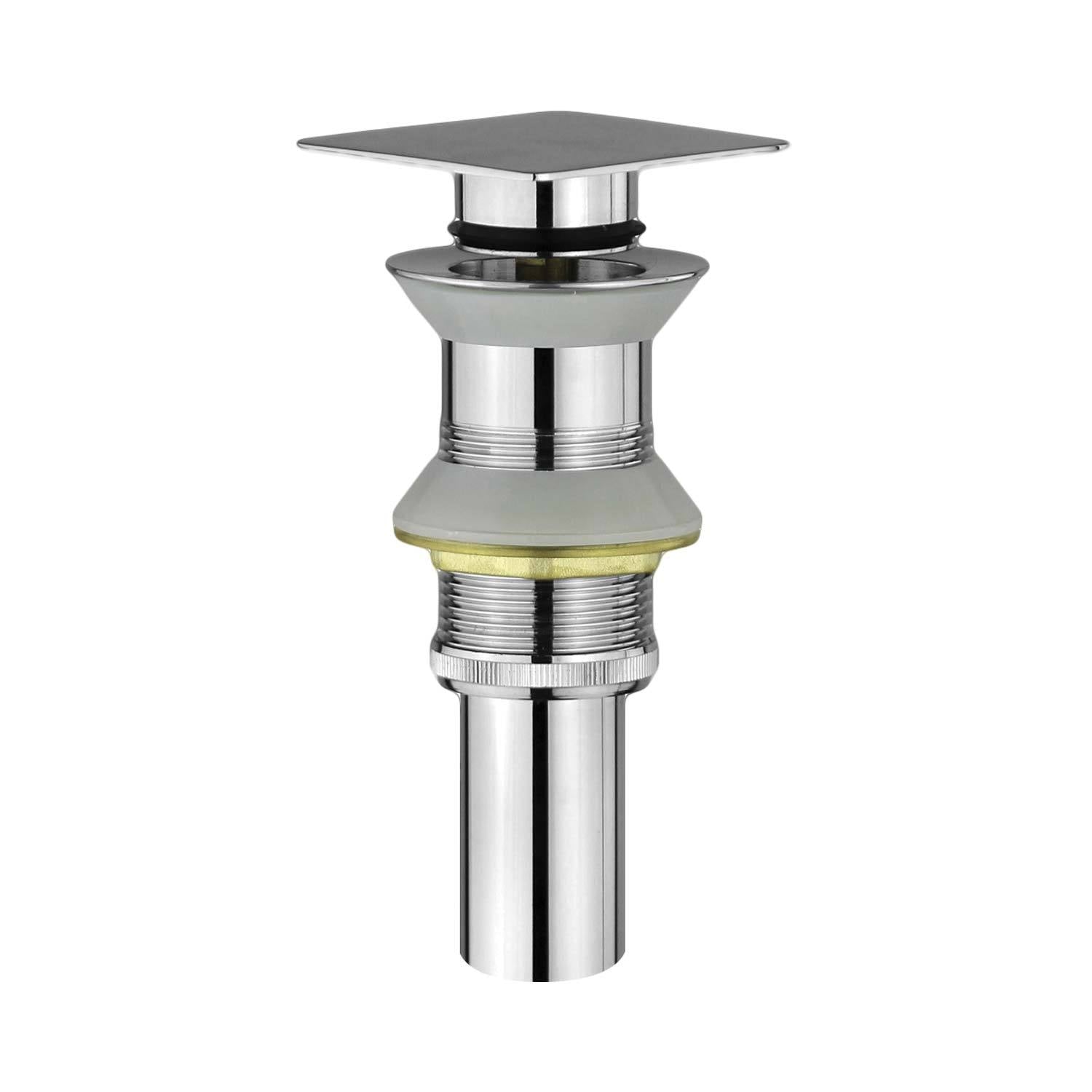 DAX Square Vanity Sink Pop up Drain without Overflow