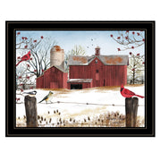 'Winter Friends' by Billy Jacobs, Ready to Hang Framed Print, Black Frame