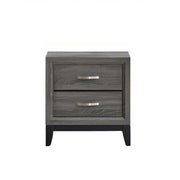Glasgow G04305-N Nightstand with English Dovetail Drawers, Gray Wood, 24x16x25 Inches