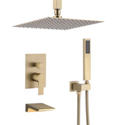 10inch Shower System With Rain Shower Faucet Sets