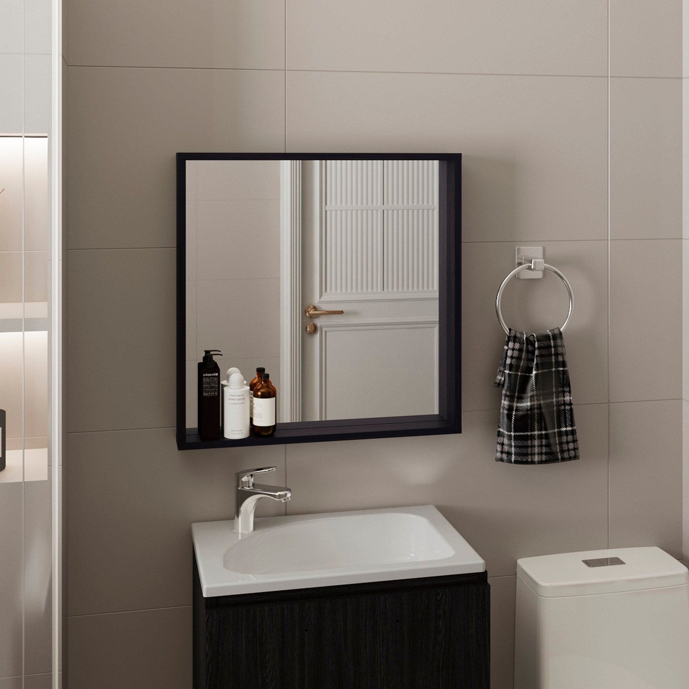 Dakota Medicine Cabinet with Mirror and Storage, Wall-Mounted Mordern Bathroom Organizer