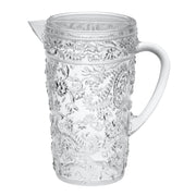 Paisley 2.5 Quarts Water Pitcher with Lid, Unbreakable Clear Acrylic Drink Pitcher with Spout, BPA Free