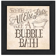 'When All Else Fails' By Deb Strain, Ready to Hang Framed Print, Black Frame