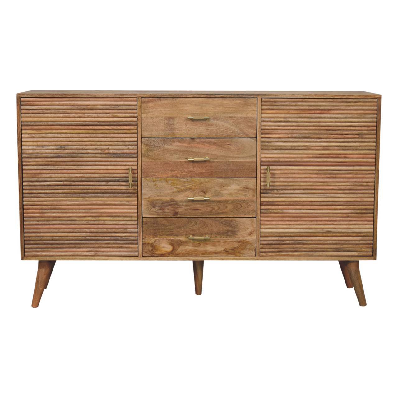 Solid Wood Soba T-Bar Large Nordic Chest