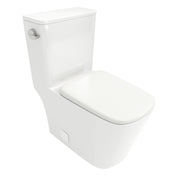 Modern Ceramic One Piece Toilet with Single Flush and Soft Closing Seat in White
