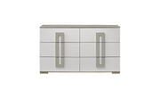 Olivia Contemporary Style 6- Drawer Dresser Made with Wood in White. (INCLUDES DRESSER ONLY)  same as B009P241736 (CA inventory)