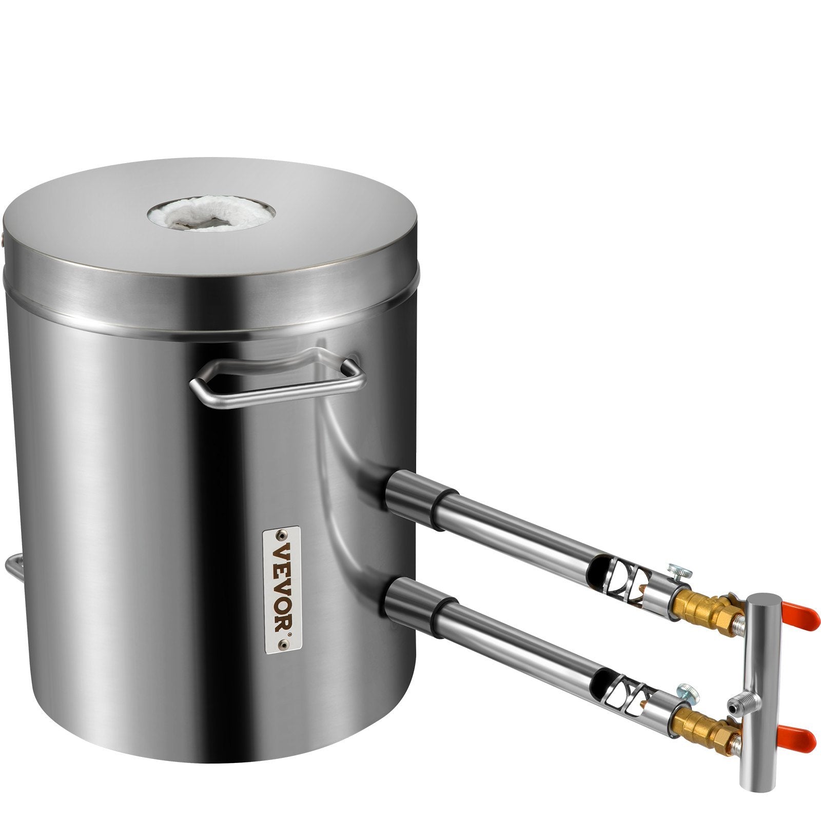 Propane Melting Furnace Kit, 12KG Large Capacity Foundry Home Kilns,Stainless Steel Smelter,  Blacksmithing Forge with Crucible an Tongs Kiln, For Metal Scrap Recycle, Gold Copper Silver Casting