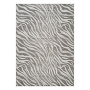 Geometrix GC_DIM1008 Gray 2 ft. 7 in. x 9 ft. 10 in. Contemporary Area Rug - Runner with Geometric 3D Effect