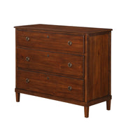 Chamberlin Brown 3-Drawer Dresser with Antique Bronze Hardware