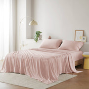 Cotton Blend Jersey Knit All Season Sheet Set Twin