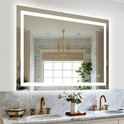 55x36 Inch Frameless LED Bathroom Mirror,Smart Mirror