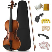 Professional 4/4 Full Size Violin Set - Durable, Lightweight Design with Stable Rich Sound, Smooth Finish & Complete Accessories, Ideal Unique Gift for Musicians