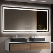 77x36 Inch Frameless LED Bathroom Mirror,Smart Mirror