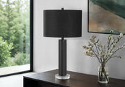 Lighting, 28'h, Table Lamp, Black Metal, Black Shade, Contemporary