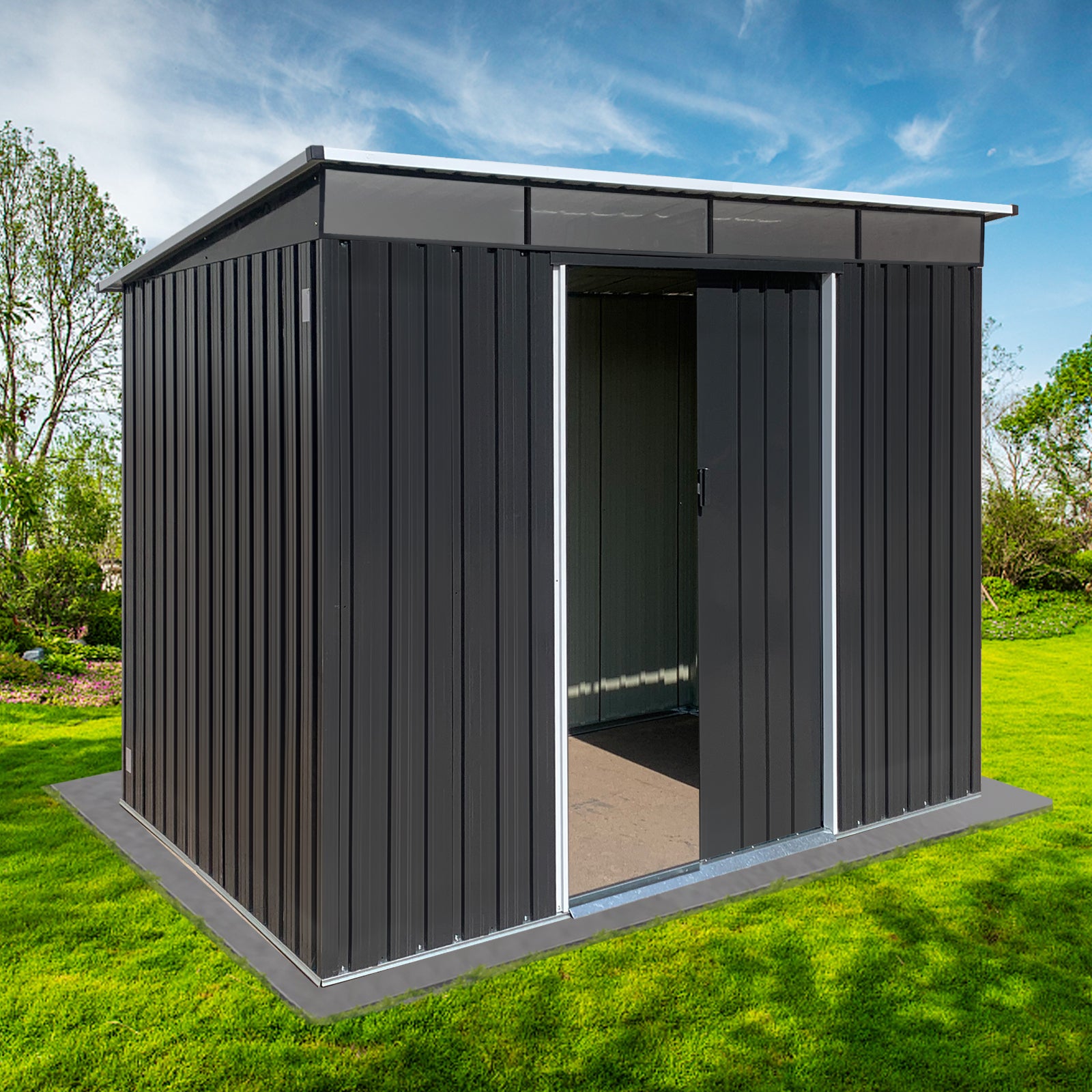 Metal garden sheds 6ftx8ft outdoor storage sheds Acrylic