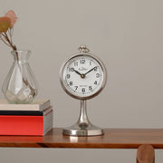 Decorative Aluminium Nickel-Plated Table Clock-Desk clock