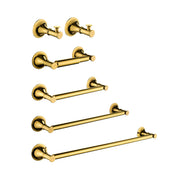 6 Piece Bathroom Towel Rack Set Wall Mount