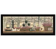 'Willow Tree Shelf Collection' by Linda Spivey, Ready to Hang Framed Print, Black Frame