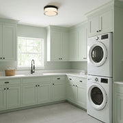 6-inch Black Inegrated LED Flush Mount