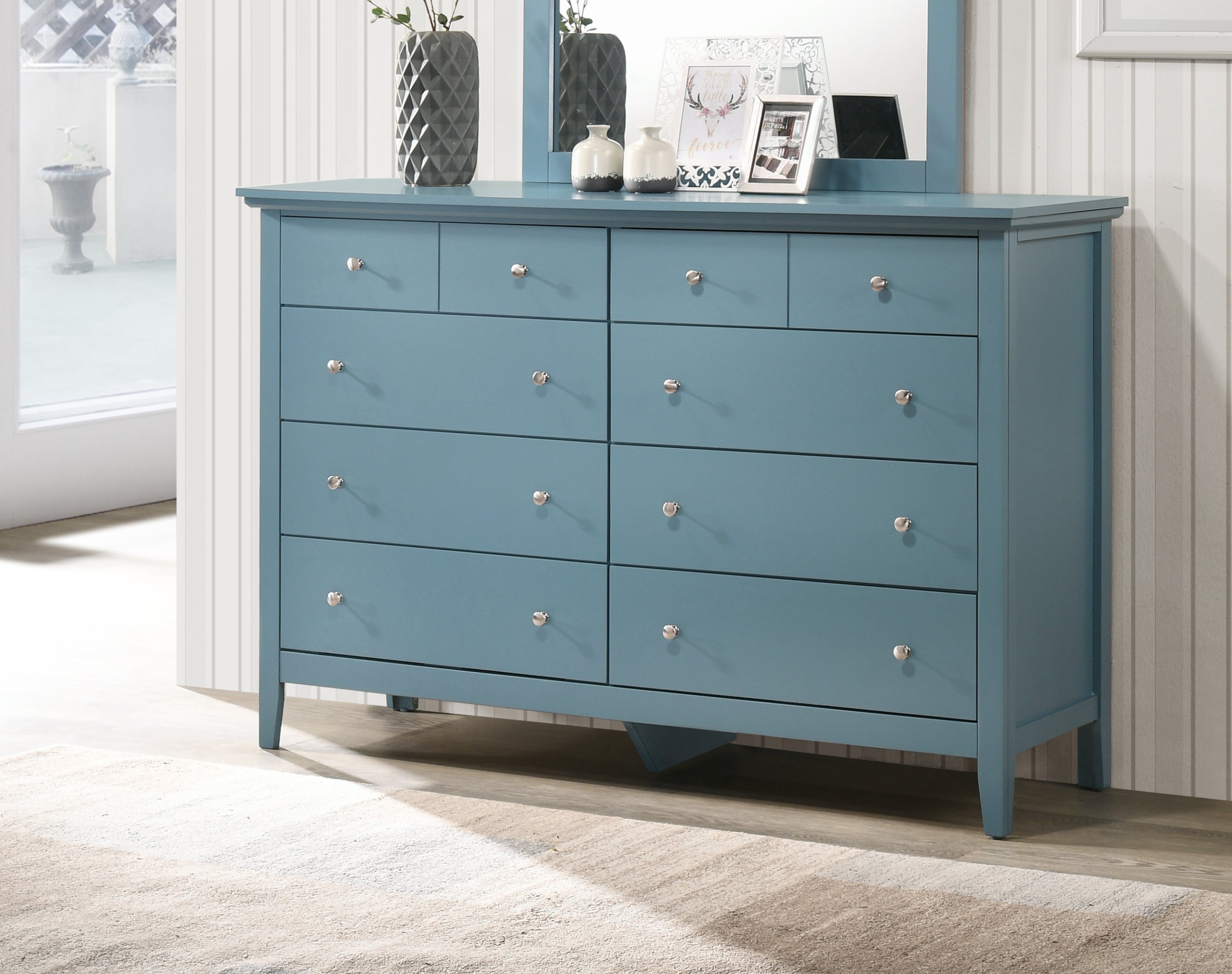 Elegant Teal Casual Dresser For Any Room