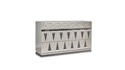 Lavita Modern & Contemporary Style 6- Drawer Dresser Made with Wood and Gold Accents in River Sand Grey  same as B009P245895 (CA inventory)