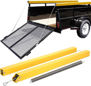 Tailgate Utility Trailer Gate Liftgate Ramp Lift 2 Sided Lift Assist System Fit for Open Utility Trailers Tailgate and Ramp New Upgrades, Yellow