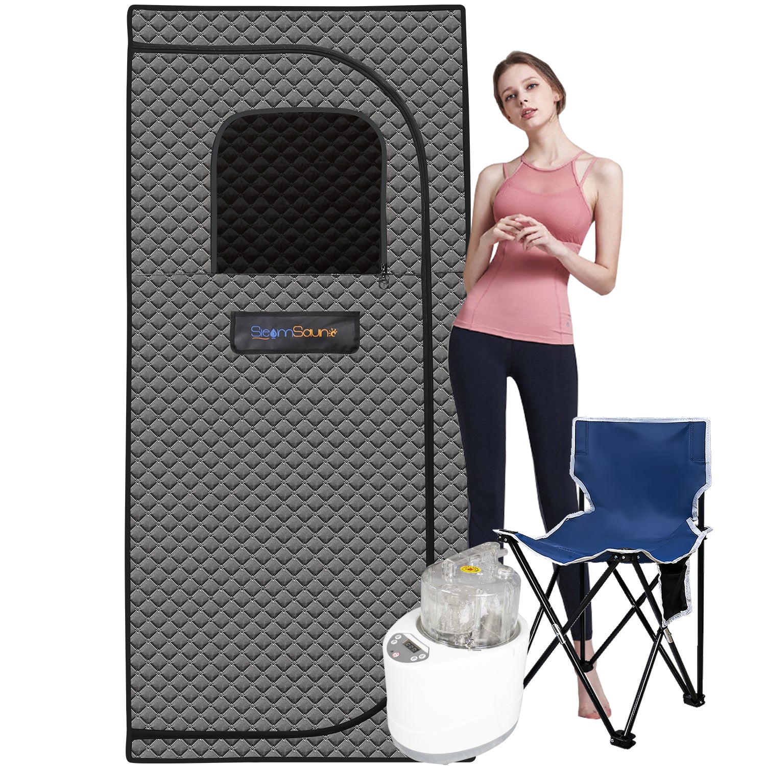 Sojourner Portable Sauna for Home - Steam Sauna Tent, Personal Sauna - Sauna Heater, Tent, Chair, Remote Included for Home Sauna - Enjoy Your Own Personal Spa