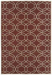 Contemporary, Transitional, Geometric, Textured, High-Low Cut & Loop 2' x 3' Rectangle Throw Rug