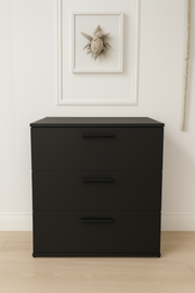 Morgan Three-Drawer Modular Jumbo Chest in Black