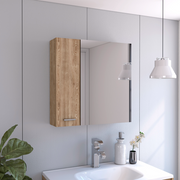 Medicine 23H' Double Door Cabinet,Four Interior Shelves, Pine