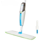 Superfine Fiber Washable Mat Spray Mop with 300ML Reusable Bottle for Various Floors in Blue