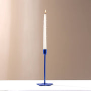 Home Décor Floral Fusion Blue Candle Holder - Stylish 4x8.75 Inch Decorative Candle Holder for Living Room & Home Accents