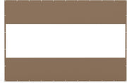Heavy Duty Outdoor Clear Panel Curtain, 18 oz Waterproof PVC Polyester Curtain, Weather Resistant & Tearproof for Patios, Gazebos, Pergolas, Privacy Screen (8'H x 12'W, Brown)