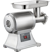 Commercial Meat Grinder,550LB/h 1100W Electric Meat Grinder, 220 RPM Heavy Duty Stainless Steel Industrial Meat Mincer w/2 Blades, Grinding Plates & Stuffing Tubes