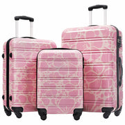 Hardshell Luggage Sets 3 pcs Spinner Suitcase with TSA Lock Lightweight-20'+24'+28' Luggages