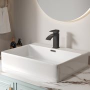 Bothwa Home 6.68' CUPC Certified Single Handle Bathroom Sink Faucet (Matt Black Finish)