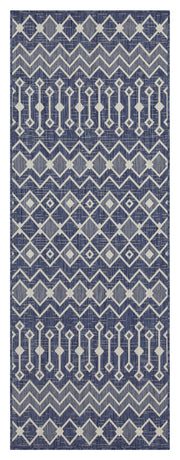 Sunshine GC_HAR2019 Blue 2 ft. 7 in. x 7 ft. 3 in. Indoor/Outdoor Area Rug