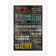 'The Lords Prayer' By Marla Rae, Ready to Hang Framed Print, White Frame